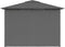 vidaXL - Tuinpaviljoen - met - gordijnen - 4x3 - m - antraciet