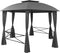 vidaXL - Tuinpaviljoen - met - gordijnen - hexagonaal - 360x265 - cm