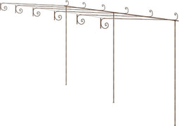 vidaXL-Tuinpergola-6x3x2,5-m-ijzer-antiekbruin