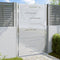 vidaXL - Tuinpoort - 100x125 - cm - roestvrij - staal