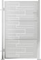 vidaXL - Tuinpoort - 100x125 - cm - roestvrij - staal