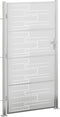 vidaXL - Tuinpoort - 100x200 - cm - roestvrij - staal