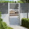 vidaXL - Tuinpoort - 100x200 - cm - roestvrij - staal