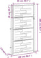 vidaXL - Tuinpoort - 100x200 - cm - roestvrij - staal