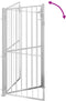 vidaXL - Tuinpoort - 100x200 - cm - roestvrij - staal