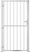 vidaXL - Tuinpoort - 100x200 - cm - roestvrij - staal