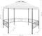 vidaXL - Tuinprieel - 180 - g/m² - 323x275x265 - cm - wit