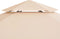 vidaXL - Tuinprieel - 323x265 - cm - hexagonaal - beige