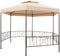 vidaXL - Tuinprieel - 323x265 - cm - hexagonaal - beige