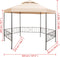 vidaXL - Tuinprieel - 323x265 - cm - hexagonaal - beige