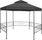 vidaXL - Tuinprieel - 323x275x265 - cm - antraciet