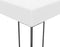 vidaXL - Tuinprieel - 4x3x2,7 - m - gepoedercoat - staal - wit