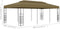 vidaXL - Tuinprieel - 4x3x2,7 - m - gepoedercoat - staal - wit