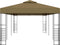 vidaXL - Tuinprieel - 4x3x2,7 - m - gepoedercoat - staal - wit