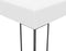 vidaXL - Tuinprieel - 4x3x2,7 - m - gepoedercoat - staal - wit