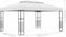 vidaXL - Tuinprieel - 4x3x2,7 - m - gepoedercoat - staal - wit