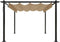 vidaXL - Tuinprieel - met - uittrekbaar - dak - 3x3 - m - taupe
