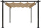 vidaXL - Tuinprieel - met - uittrekbaar - dak - 3x3 - m - taupe