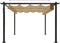 vidaXL - Tuinprieel - met - uittrekbaar - dak - 3x3 - m - taupe