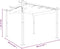 vidaXL - Tuinprieel - met - uittrekbaar - dak - 3x3 - m - taupe