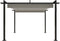 vidaXL - Tuinprieel - met - uittrekbaar - dak - 4x3 - m - taupe