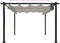 vidaXL - Tuinprieel - met - uittrekbaar - dak - 4x3 - m - taupe