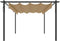 vidaXL - Tuinprieel - met - uittrekbaar - dak - 4x3 - m - taupe