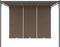 vidaXL - Tuinprieel - met - zijgordijn - 4x3x2,25 - m - taupe