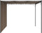 vidaXL - Tuinprieel - met - zijgordijn - 4x3x2,25 - m - taupe