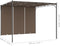 vidaXL - Tuinprieel - met - zijgordijn - 4x3x2,25 - m - taupe