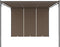 vidaXL - Tuinprieel - met - zijgordijn - 4x3x2,25 - m - taupe