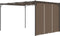 vidaXL - Tuinprieel - met - zijgordijn - 4x3x2,25 - m - taupe