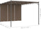 vidaXL - Tuinprieel - met - zijgordijn - 4x3x2,25 - m - taupe