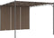 vidaXL - Tuinprieel - met - zijgordijn - 4x3x2,25 - m - taupe