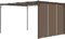 vidaXL - Tuinprieel - met - zijgordijn - 4x3x2,25 - m - taupe