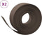 vidaXL - Tuinranden - 2 - st - 10 - m - 20 - cm - polyetheen - bruin