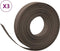 vidaXL - Tuinranden - 3 - st - 10 - m - 10 - cm - polyetheen - bruin