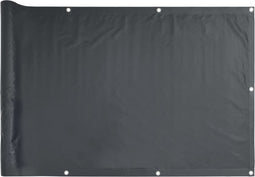 vidaXL - Tuinscherm - 1000x75 - cm - PVC - antracietkleurig