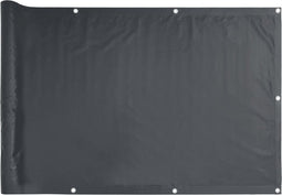 vidaXL - Tuinscherm - 300x75 - cm - PVC - antracietkleurig