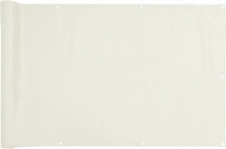 vidaXL - Tuinscherm - 300x75 - cm - PVC - crèmekleurig