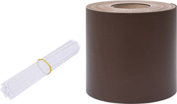 vidaXL - Tuinscherm - 35x0,19 - m - PVC - bruin