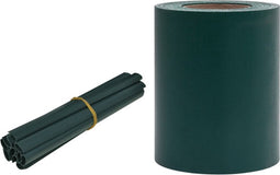 vidaXL - Tuinscherm - 35x0,19 - m - PVC - matgroen