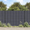 vidaXL - Tuinscherm - 70x0,19 - m - PVC - donkergrijs