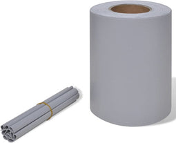 vidaXL - Tuinscherm - 70x0,19 - m - PVC - lichtgrijs
