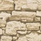 vidaXL - Tuinscherm - grof - steenpatroon - 35x0,19 - m - PVC - beige