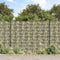 vidaXL - Tuinscherm - steenpatroon - 35x0,19 - m - PVC - grijs