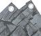 vidaXL - Tuinscherm - steenpatroon - 600x90 - cm - PVC - grijs