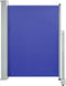 vidaXL - Tuinscherm - uittrekbaar - 100x300 - cm - blauw