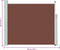 vidaXL - Tuinscherm - uittrekbaar - 100x300 - cm - bruin