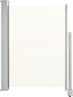 vidaXL - Tuinscherm - uittrekbaar - 100x300 - cm - crèmekleurig